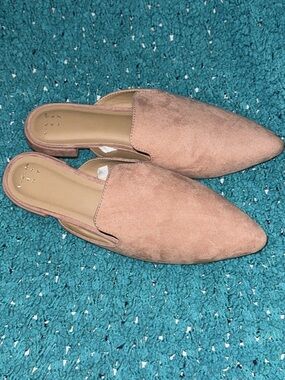 Target A new Day suede pink mule shoes women's 9 NEW
